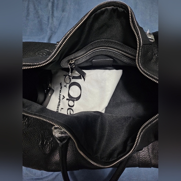 Io Pelle Italia Genuie Leather Skull Duffle Bag - Picture 4 of 7